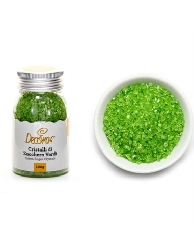Grüne Zuckerkristalle 100 gr