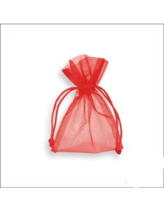 12 rote Organza-Umschläge...