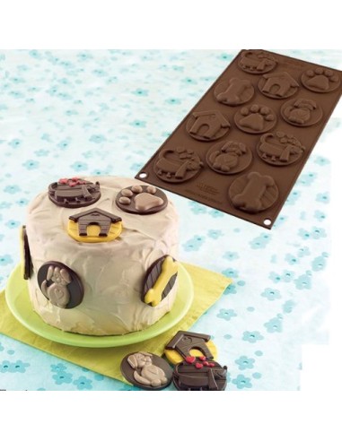 Welpen Choco Tags Silikonform