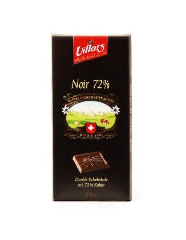 Tavoletta Villars Cioccolato Fondente 72% 100g
