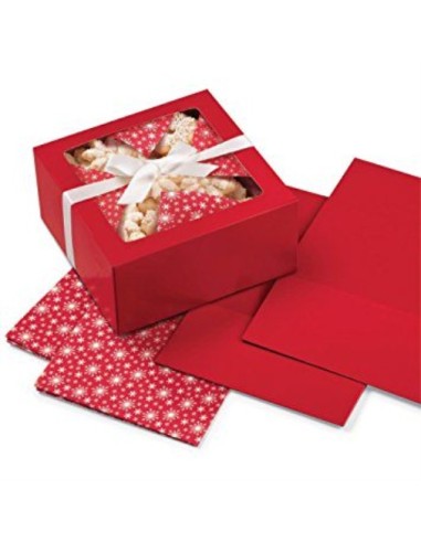Cf 3 Box-Fogli in carta Dolci Natale Decora