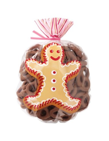 Cf 15 sacchetti natalizi Gingerbread Decora