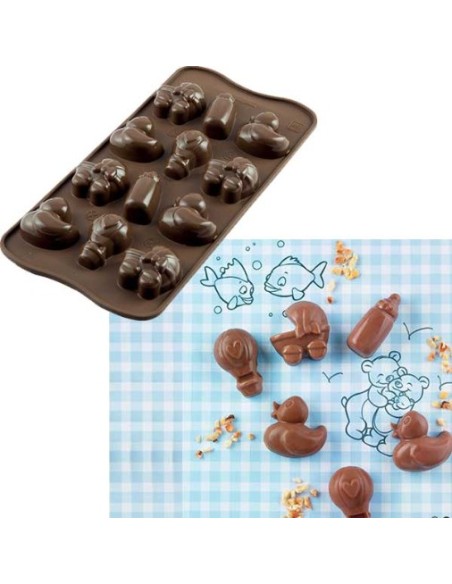 Stampo in silicone Choco Baby