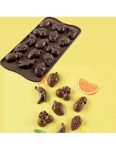 Stampo in silicone Choco Fruits