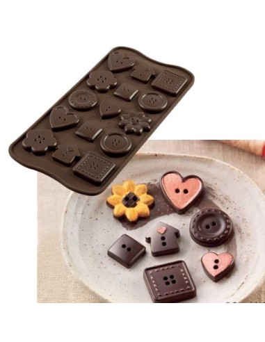 Stampo in silicone Choco Buttons...