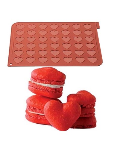 Tappeto in silicone per Macarons a forma di cuore