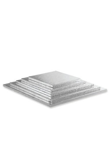 10 Sottotorta Quadrato argento 30x30 h1,2