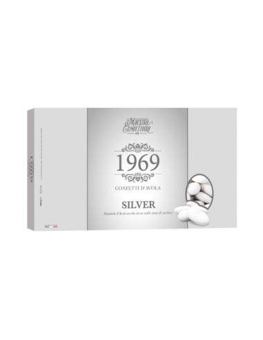 Confetti Avola Silver 36 Bianco 1 Kg