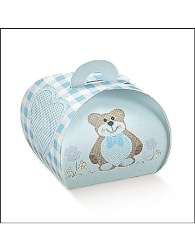 10 Hellblaue Teddybär Cupcakes...