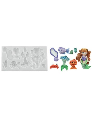 Stampo in silicone Mermaid 175 x 90 x h 20 mm