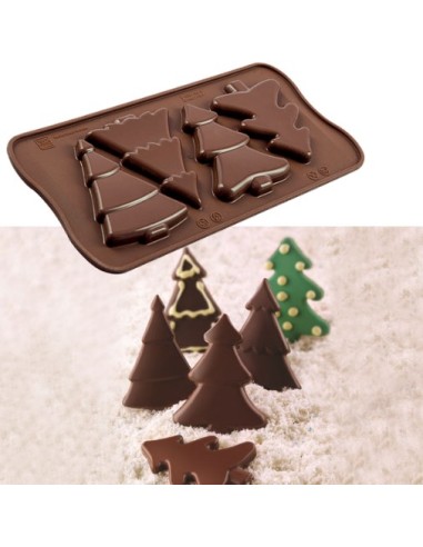 Stampo Silicone Choco Pine 56x75xh 8 mm