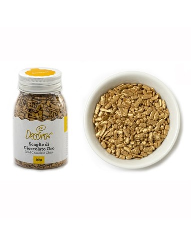 Goldene Schokoladenstückchen 90 g