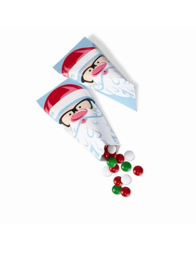 6 Weihnachtsmann-Papiertüten