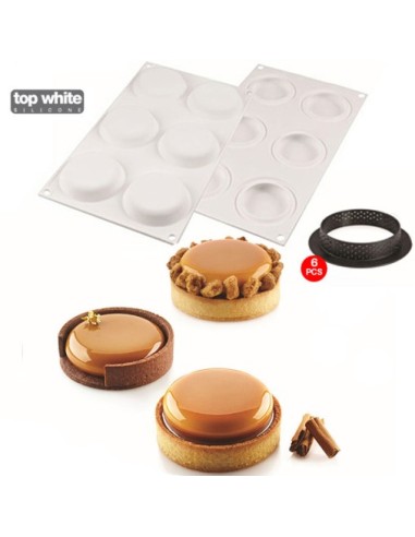 Stampo in silicone Kit Tarte Ring80 + 6 anelli