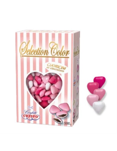 Confetti cuoricini Mignon SelecColor rosa 500gr