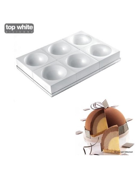 Set mit 6 TortaFlex-Formen 180 h 90 mm + Tablett 60x40