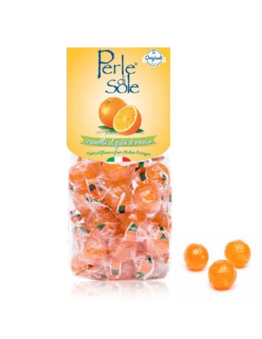 Perle di Sole Bonbons mit Orangengeschmack 500gr