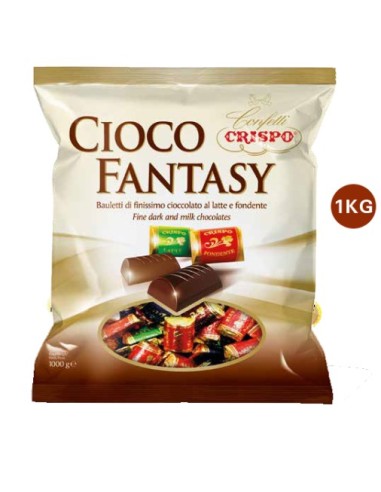 Crispo Choco Fantasy Cioccolatini al latte e fondente - 500gr