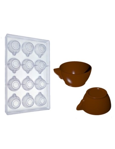 Schokoladenform für Kaffeetasse 7gr 42xh22 mm