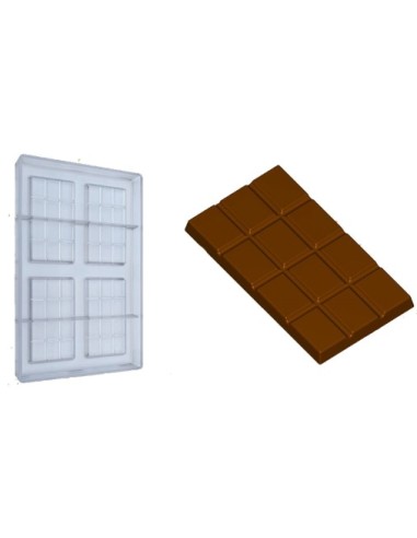 Stampo cioccolato tavoletta 50gr 105x58xh7,5 mm