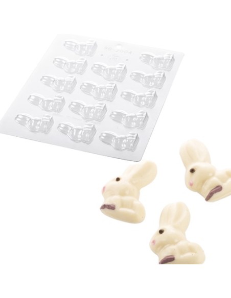 Stampo cioccolato coniglietto termoformato