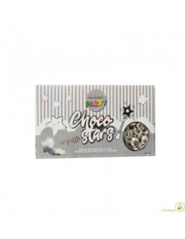 Confetti Choco Stars (Sterne) Silber 500gr