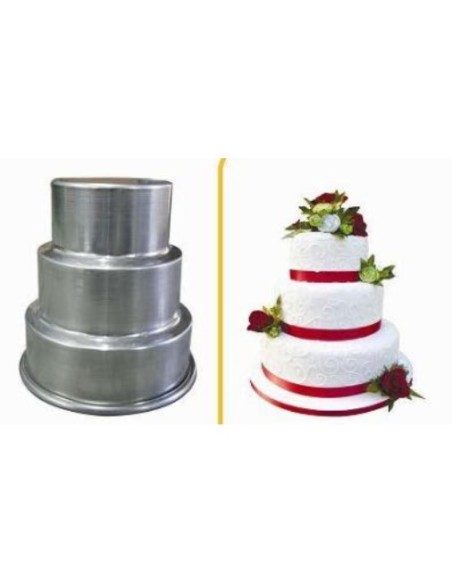 Gerade Kuchenform aus Aluminium 20 cm