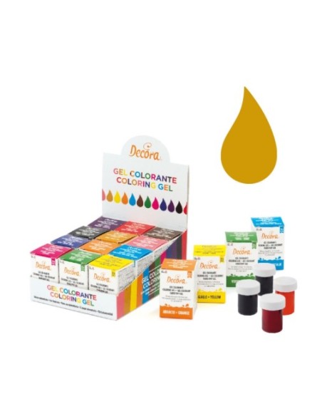 Gel Dye Gelbgold 28g Decora