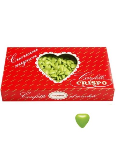 Confetti cuoricini Mignon Verdi 1Kg