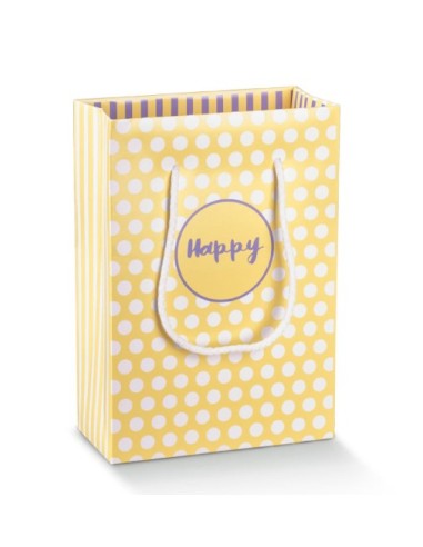 Happy Shopper Tasche Gelb-Lila...