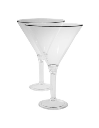 Coppa Martini grande in plastica trasparente
