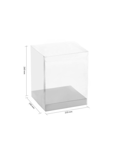 Scatola-Gift box trasparente 21x19x26(h) cm