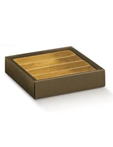Pralinenschachtel Braunes Leder...