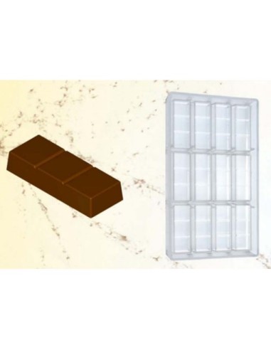 Schokoladen-Nougatform 40gr 80x31xh15 mm