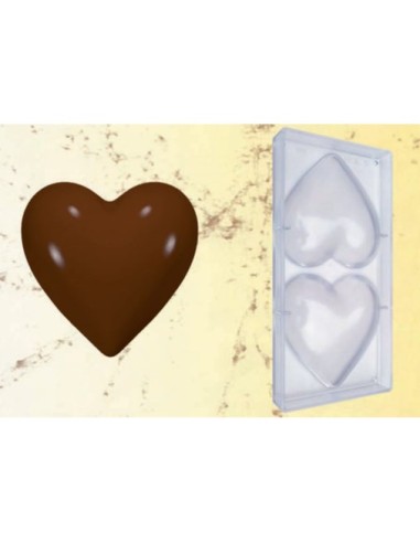Stampo cioccolato cuore 120gr 120x120 mm