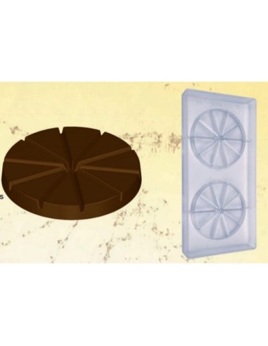 Stampo cioccolato torta a spicchi 100gr 100xh12mm