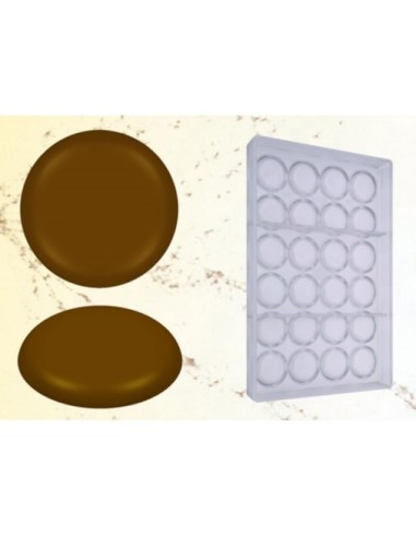 Schokoladenform rund diablottino 5,5gr 36xh6mm