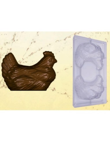Stampo cioccolato gallina 200gr 178x127 mm