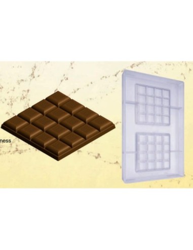 Stampo cioccolato tavoletta 100gr 100x100xh10 mm