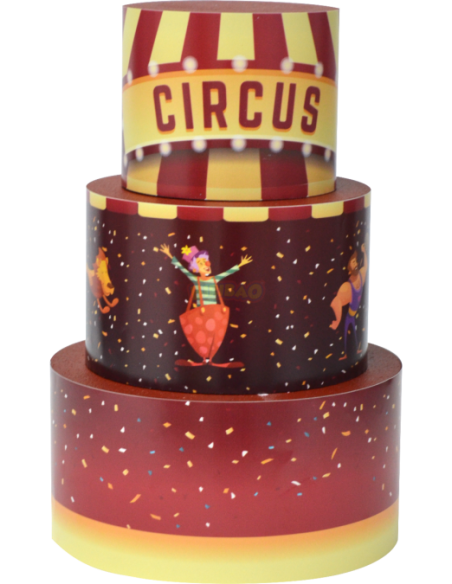 Torta a tema in vinile Circo 25xh36cm