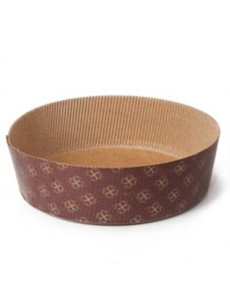 5 Stampi panettone basso in carta da forno 1 kg