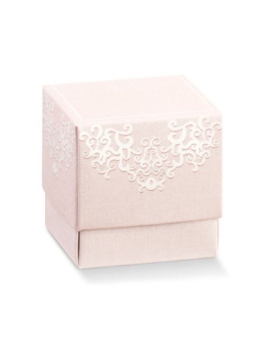 Fleur Chantilly Rosa Box 50x50x50 mm