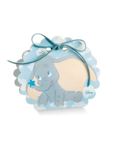 Dumbo Blaue runde Beutelschachtel 58x40x85 mm