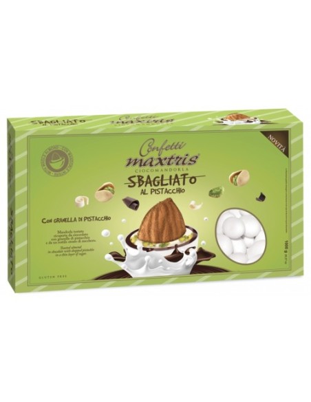Confetti Cioccomandorla Sbagliato Pistacchio Bianco