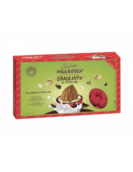 Konfetti Cioccomandorla Falsche rote Pistazien