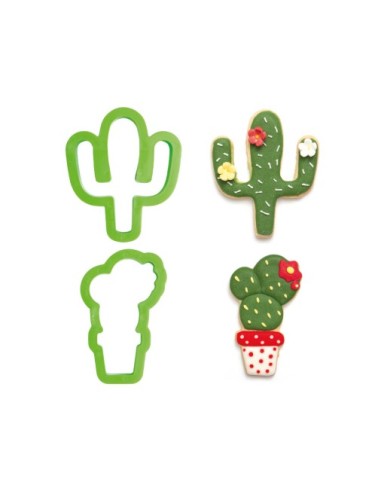 Set 2 Tagliapasta in plastica Cactus