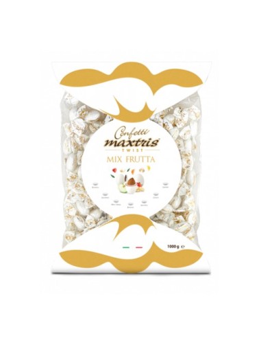 Busta Confetti Maxtris Twist Mix Frutta Bianco 1kg