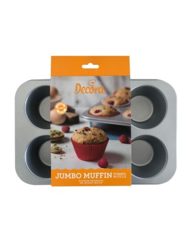 Blech 6 Muffins Jumbo Antihaft-Stahl D 9-34