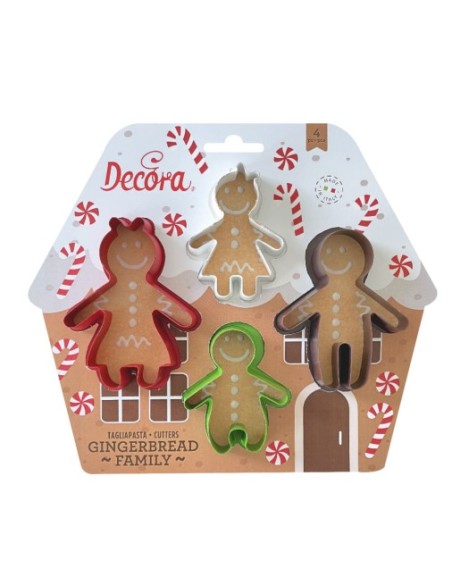 Happy Family Lebkuchen-Ausstecher-Set 4tlg