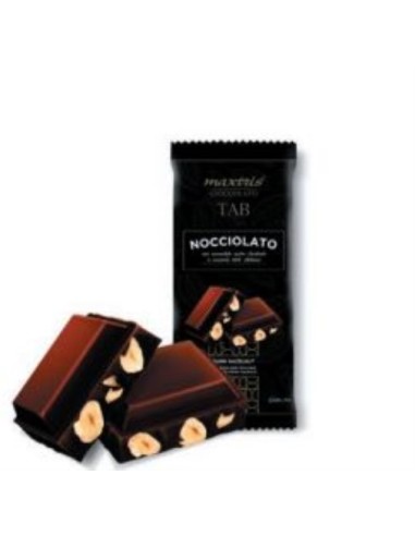 Maxtris Haselnuss und Zartbitterschokolade TAB-Riegel 100g